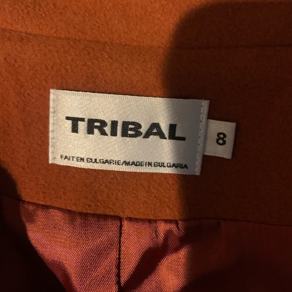 Tribal Burnt Orange wool/cashmere blend Blazer Women’s size 8 - Picture 7 of 9